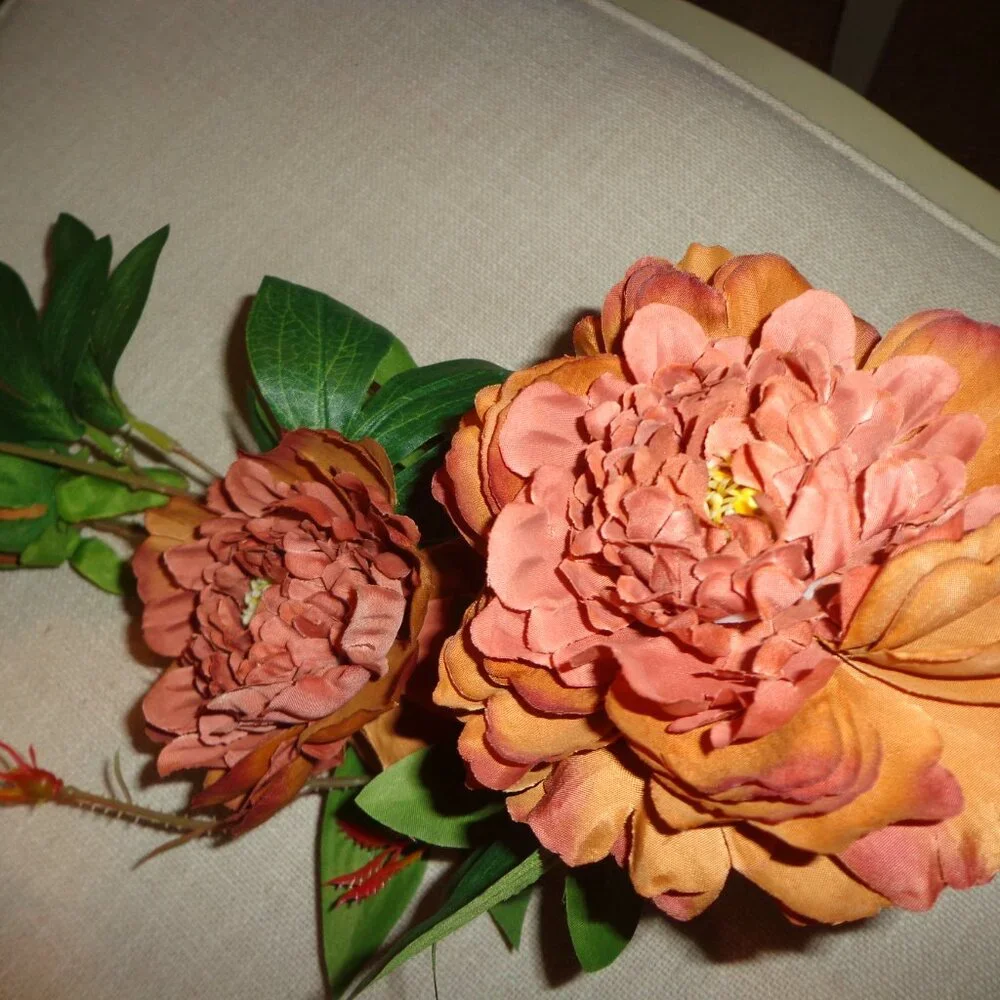 NWT Faux Wild Peony Spray 35
